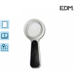 Edm Loupe avec lampe de poche intégrée 2X2016 (piles incluses) [E3-36010]